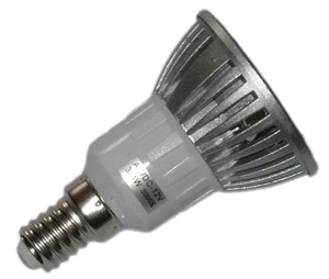 LED Spotlight 12 Volt DC 3x1 Watt E14 Seitenansicht