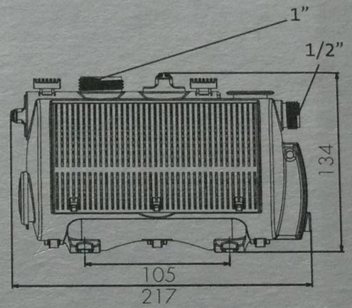 Die Abmessungen der Solar Teichpumpen Oase Aquarius