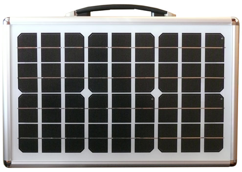 Solarmodul im Solarkoffer