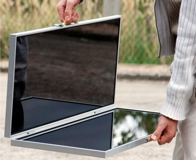 Mobile Solarmodule als Solarkoffer tragbar Mobile Solarmodule als Solarkoffer tragbar