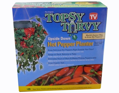 TOPSY TURVY Hot Pepper Planter Hängepflanzer Chili