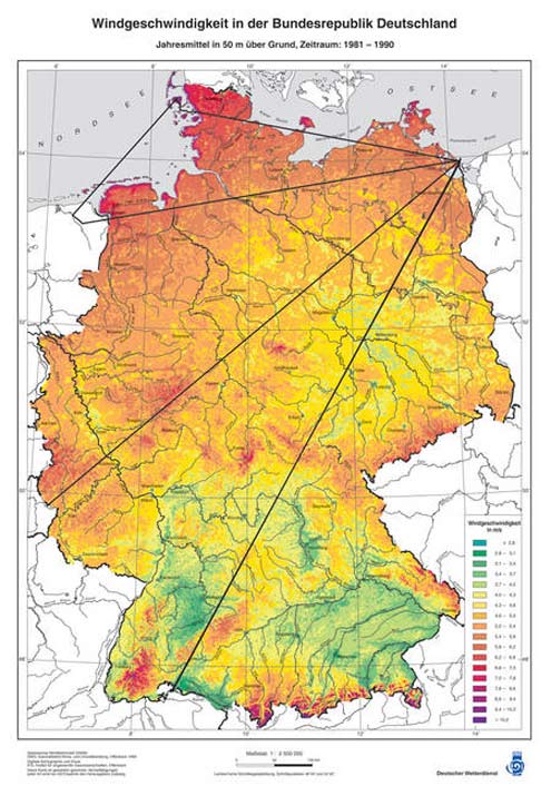 Windkarten Deutschland