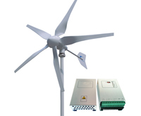 Windrad/Windturbine 400 Watt 24 Volt mit Windkraftladeregler und Shunt